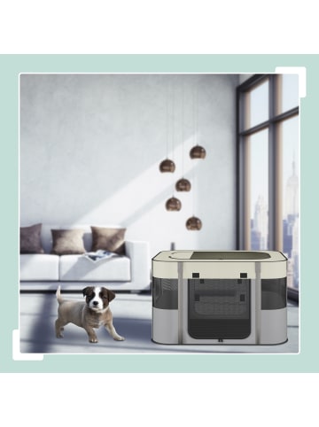 relaxdays Welpenauslauf in Mehrfarbig - (B)82 x (H)55 x (T)60 cm