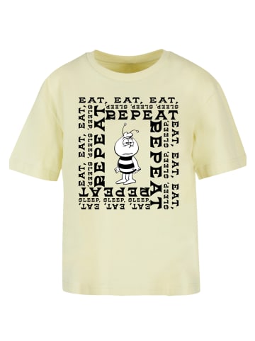 F4NT4STIC Ladies Everyday Tee Die Biene Maja Willi In The Loop in softyellow