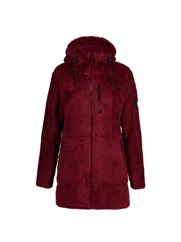 Icepeak Chelles Teddy Fleecejacke in Weinrot
