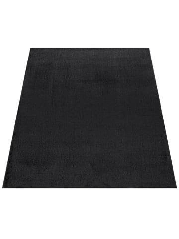 KADIMA DESIGN Waschbarer Teppich waschmaschinenwaschbar Unifarben Küche, Flur in Schwarz