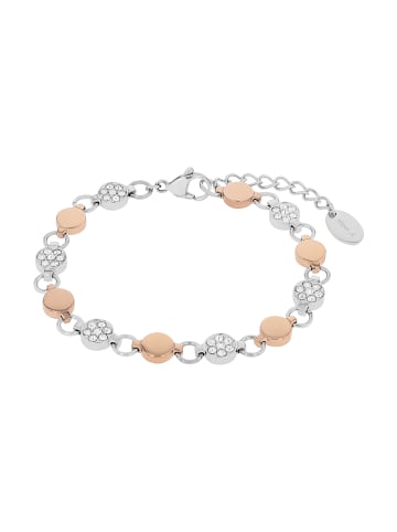 S. Oliver Jewel Armband Edelstahl, IP Rose in Bicolor