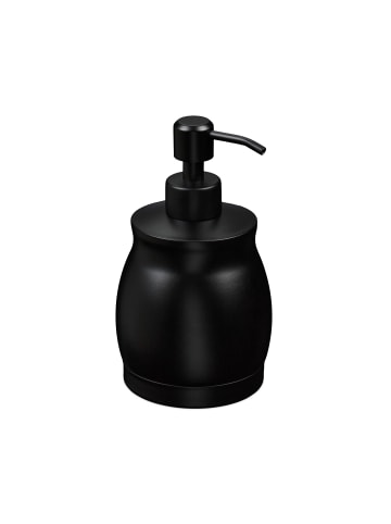 relaxdays Seifenspender in Schwarz - 390 ml