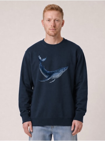 wat? Apparel Sweatshirt Wal in Dunkelblau
