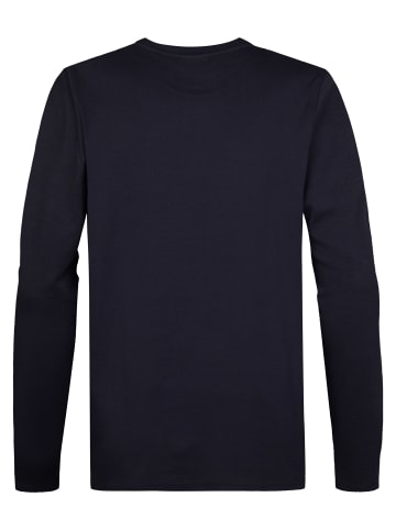Petrol Industries Langarmshirt aus Baumwolle miller in Blau