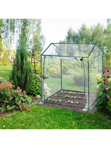 relaxdays Foliengewächshaus in Transparent - (B)132 x (H)152 x (T)92 cm