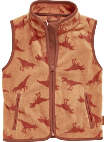 Playshoes Weste "Fleece-Weste Dinos" in Orange