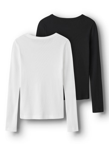 TWO SOON Oberteil mit langen Ärmeln in Black