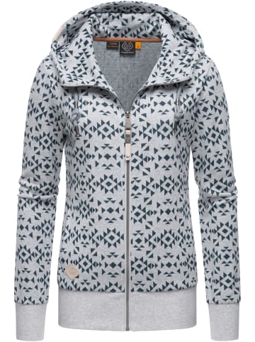 ragwear Sweatjacke Cinda Zip in Light Grey