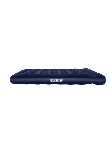Bestway Doppelluftbett mit integrierter Fußpumpe 203 x 152 x 28 cm in Blau ab 0 Monate