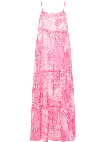 IZIA Maxikleid in Pink Weiss