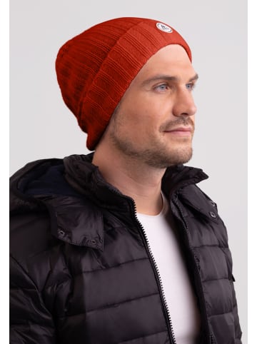 CASH-MERE.CH Bio Rib Mütze in Dunkelorange
