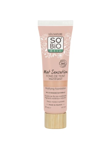 SO'BiO étic Bio-Mattierende Foundation – Mat Sensation - 30 Sable Doré 30 ml