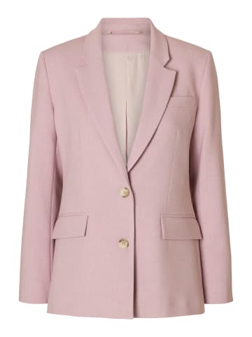 SELECTED FEMME SLWRITA LS Classic Blazer Mel Noos in Bleached Mauve