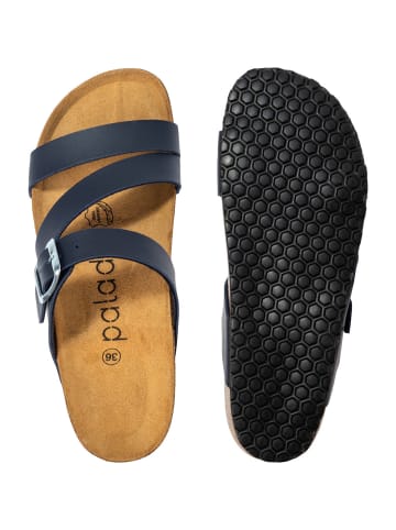 Palado Pantoletten Chios in Blau Matt