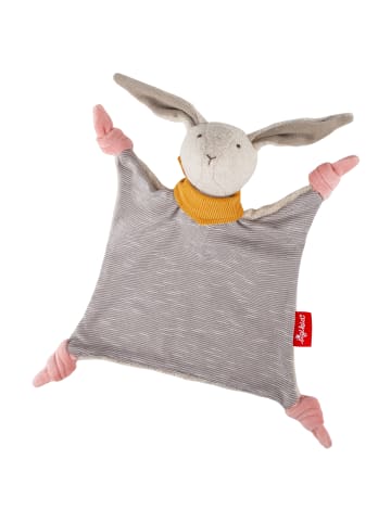 Sigikid Schnuffeltuch Hase Geschenk zur Geburt, Signature Collection in Grau/Rosa