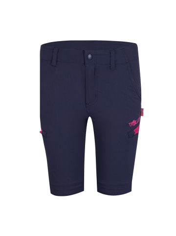 Trollkids Zipp-Off Trekkinghose Kjerag in navy/pink