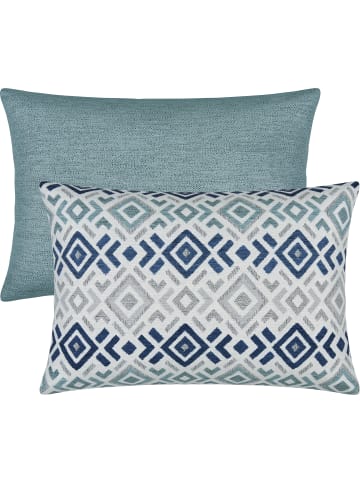 Erwin Müller Jacquard Kissenhülle 2er-Pack in hellblau