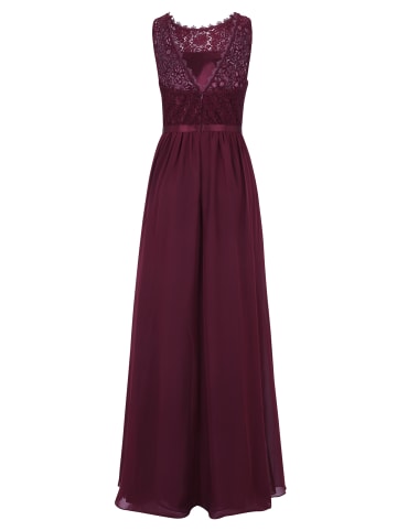 Vera Mont Cocktailkleid mit Spitze in Deep Dahlia