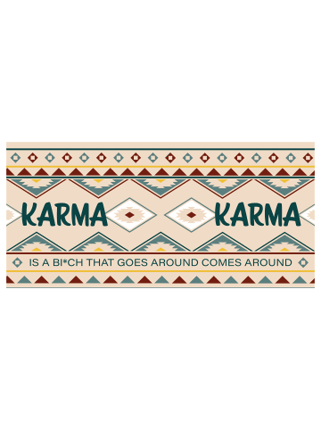 United Labels Karma Tasse - Karma is a Bi*ch Kaffeetasse aus Keramik 320ml in Mehrfarbig