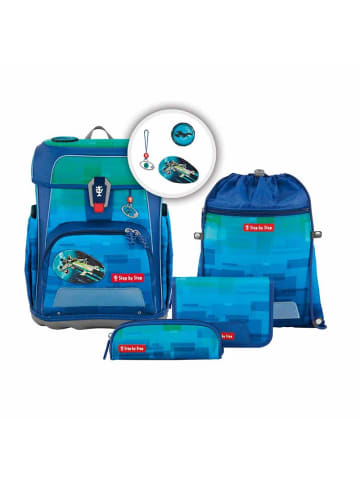 Step by Step Cloud Ocean Schulranzen-Set Space Craft Spike in blau