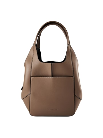 Liebeskind Berlin Schultertasche Leder 32 cm neutral grey