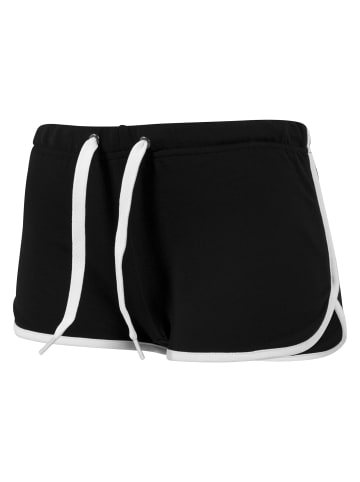 Urban Classics Hotpant in blk/wht