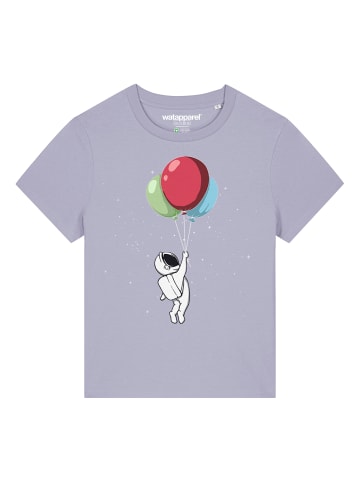 wat? Apparel T-Shirt Little Balloon Astronaut in Lavender