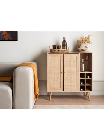Beliani Sideboard PAGET in Braun - (W) 83 x (H) 89 x (L) 39 cm