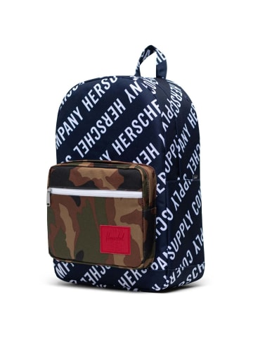 Herschel Pop Quiz 22 - Rucksack 43 cm (black crosshatch/black/raven crosshatch) in roll call peacoat woodland camo