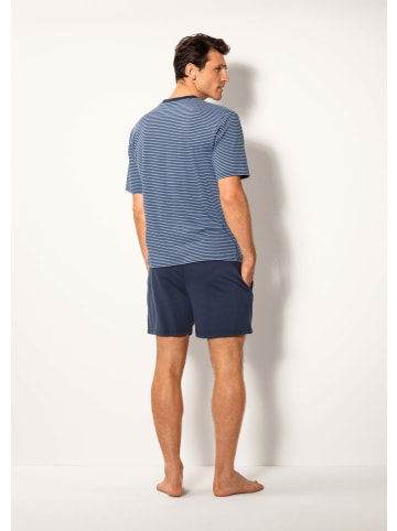 LE JOGGER Shorty in blau-marine, grau-anthrazit