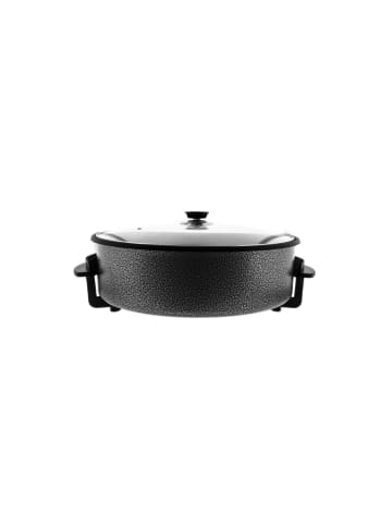 COFI 1453 Elektrische Multifunktionspfanne 42 x 9 cm - Pizzapfanne 1500W in in Schwarz