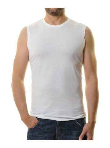 Ragman Tank Top Rundhals 2er Pack Underwear in Weiß