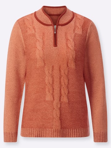 WITT WEIDEN Bouclé-Pullover in papaya-meliert