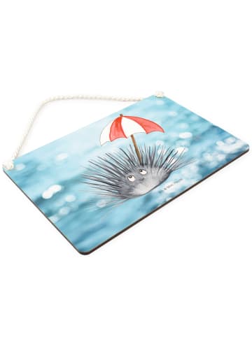 Mr. & Mrs. Panda Schild Seeigel ohne Spruch in OZeichenanblue