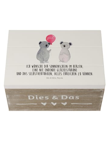 Mr. & Mrs. Panda Geschenkbox Koala Luftballon mit Spruch in Weiß