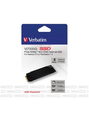 Verbatim Verbatim Vi7000G SSD 4TB NVMe Schwarz