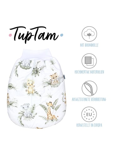 TupTam Baby Strampelsack mit Bund für Mädchen  und Jungen in braun/grün