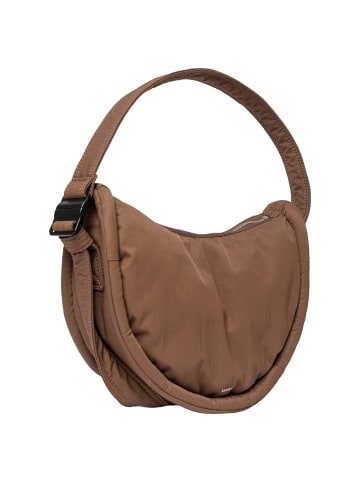 SANDQVIST Curve Half Moon Bag S - Umhängetasche 26 cm (black) in dark taupe
