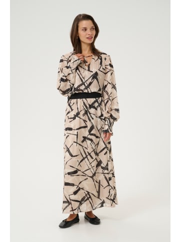 Kaffe Langarm-Bluse KAarchy in Feather Gray/Black Graphic