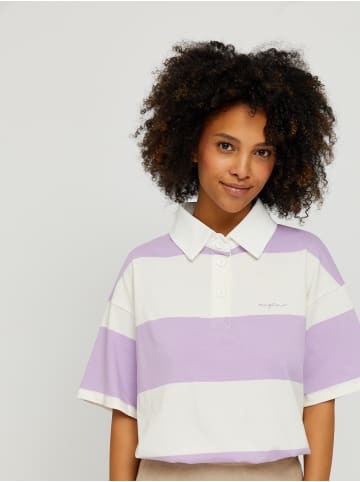 MAZINE Poloshirt Ena in lavender/offwhite