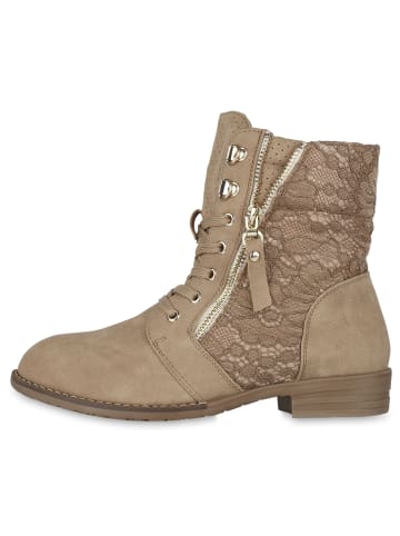 VAN HILL Schnürstiefeletten Paisley in Khaki