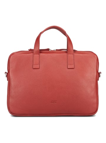 Jost Vika Laptoptasche Leder 38 cm in red
