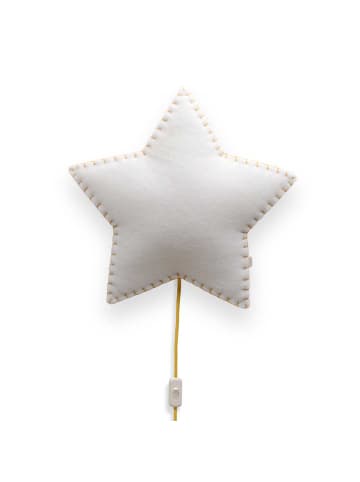 Buokids Softlampe Nachtlicht/Wandlampe Stern, Schnur & Stecker