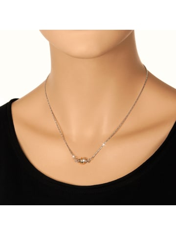 SilberDream 925 Silber vergoldet (Gelbgold 333) Damen SilberDream Halskette Kugel  ca. 45cm