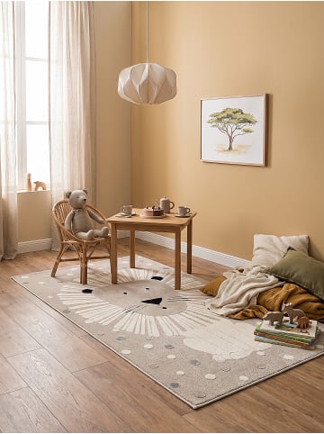 KADIMA DESIGN Kinderteppich Kinder-Motiv Kinderzimmer pflegeleicht Spielzimmer Motiv in Beige