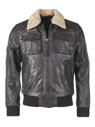 Mustang Lederblouson Karlstad in dunkelbraun