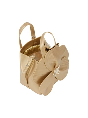 faina Women Handbag in Gold