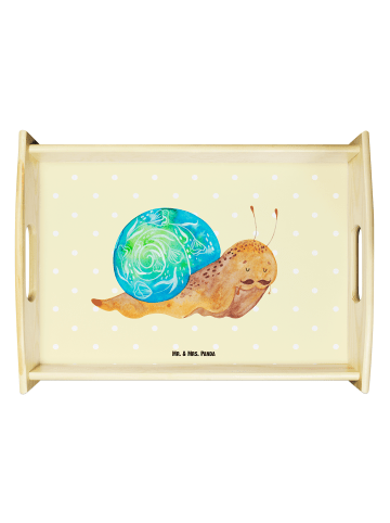 Mr. & Mrs. Panda Tablett Schnecke Sir ohne Spruch in Gelb Pastell