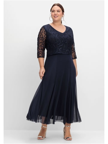 sheego Abendkleid in tiefblau