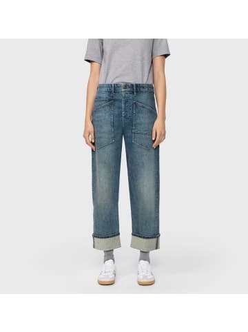 MAC HOSEN Baggy Jeans mit Relaxed Fit und geradem Bein in Blau